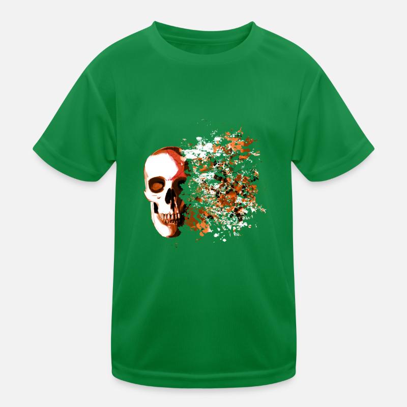 skull explosion T-shirt sport Enfant