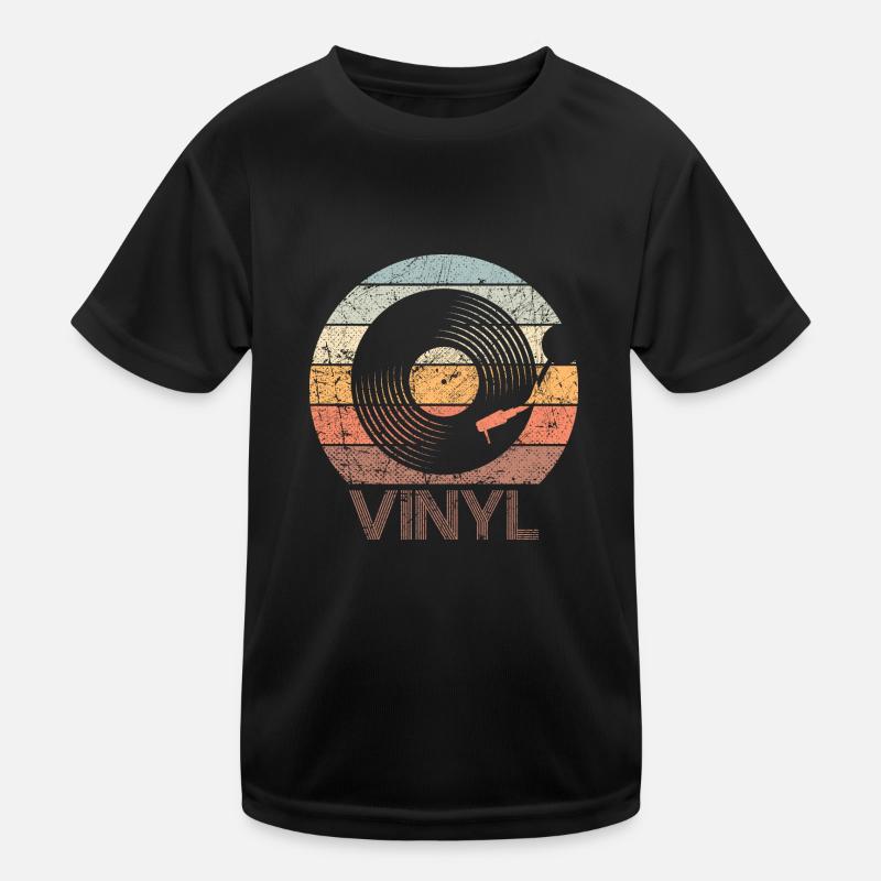 Phonographe Vinyle Disque Vintage T-shirt sport Enfant