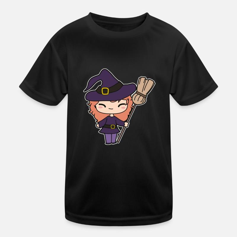 Hexe Kinder Funktions-T-Shirt