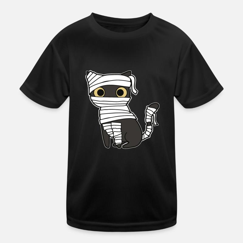 Mummy Cat Kids Functional T-Shirt