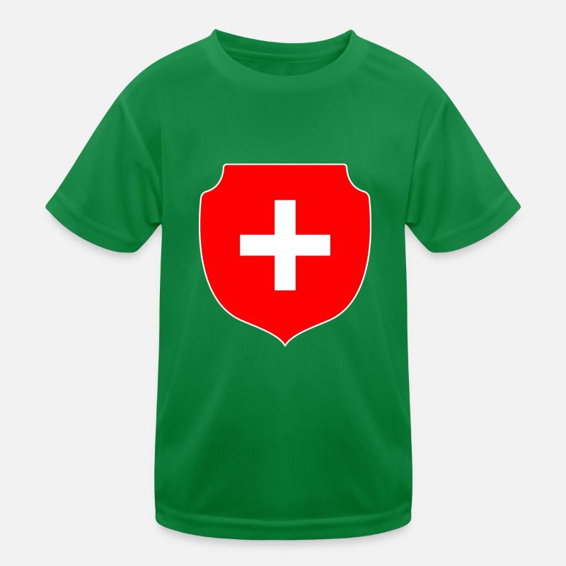 Schweizer Wappen Kinder Funktions-T-Shirt