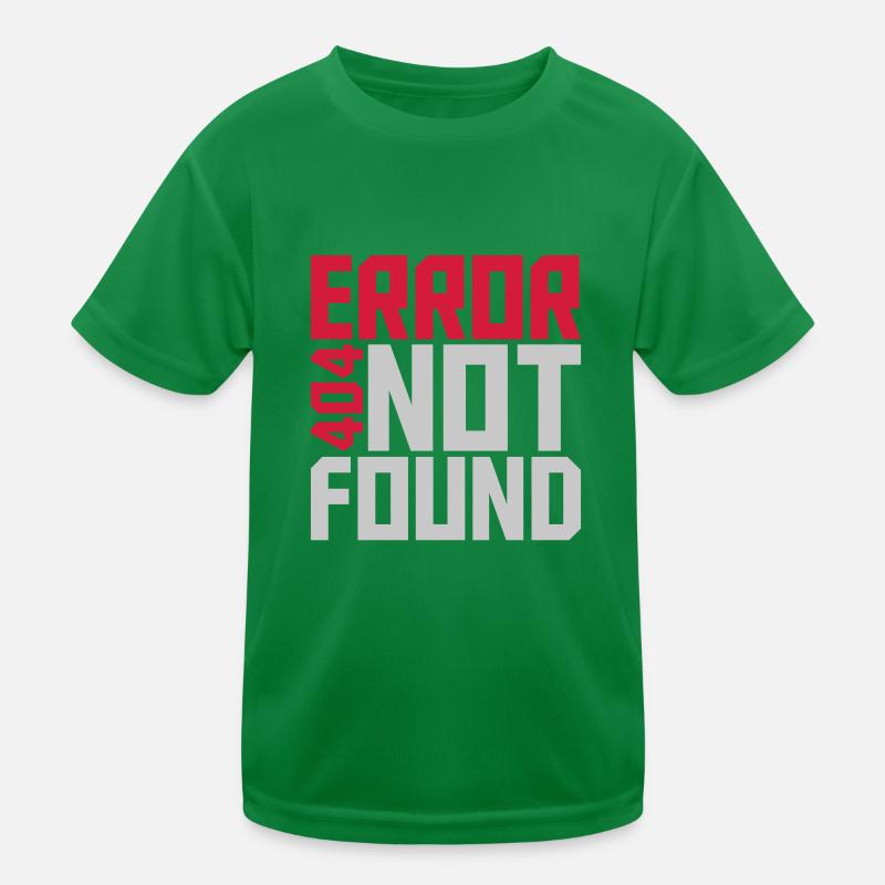 Error 404 not found Kids Functional T-Shirt