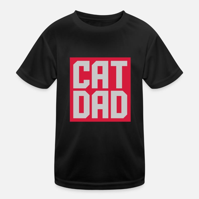Shield Cat Dad Design T-shirt sport Enfant