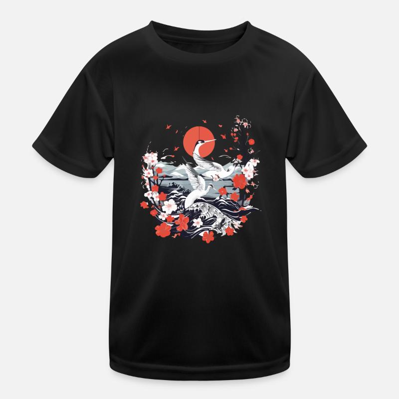 Japanische Folklore Kinder Funktions-T-Shirt