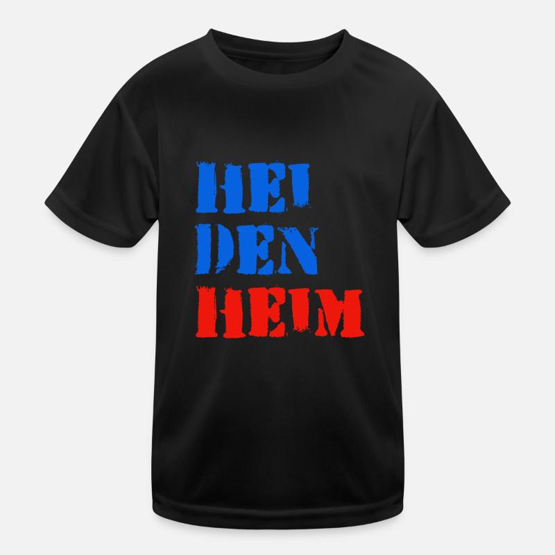 Heidenheim blau rot Kinder Funktions-T-Shirt