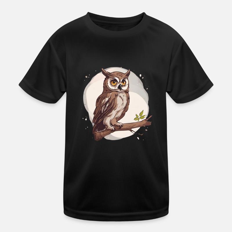 Owl Comic Kids Functional T-Shirt