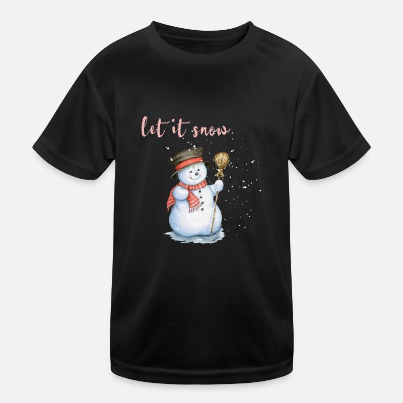 let it snow Kinder Funktions-T-Shirt