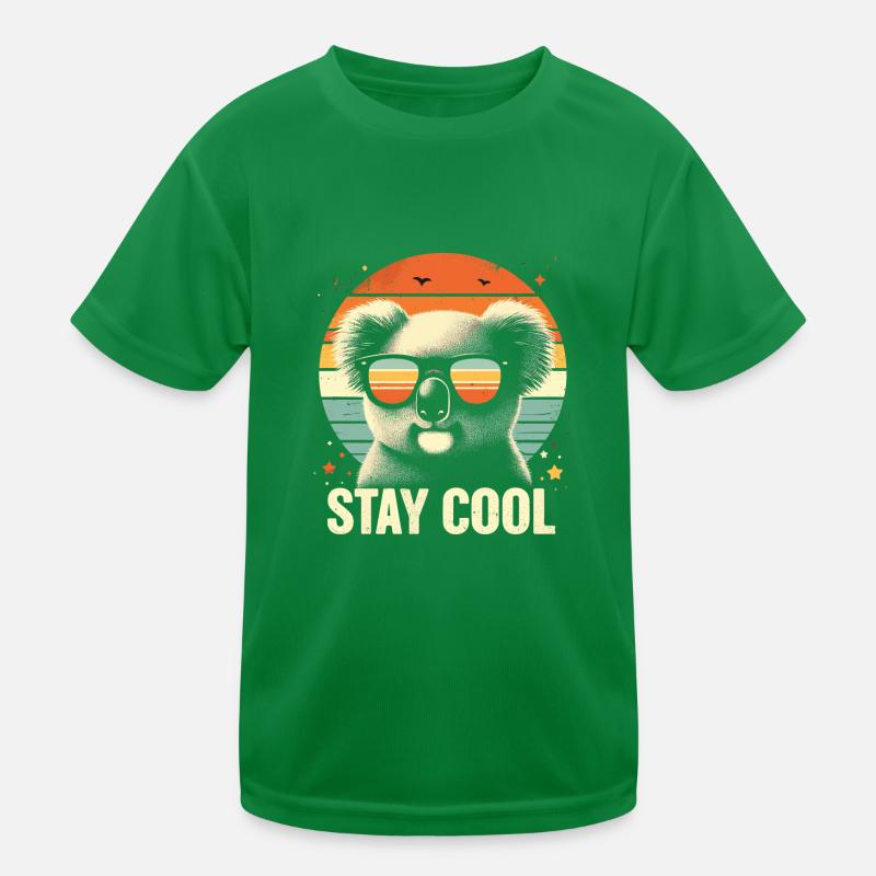 Koala Bleib cool2 Kinder Funktions-T-Shirt