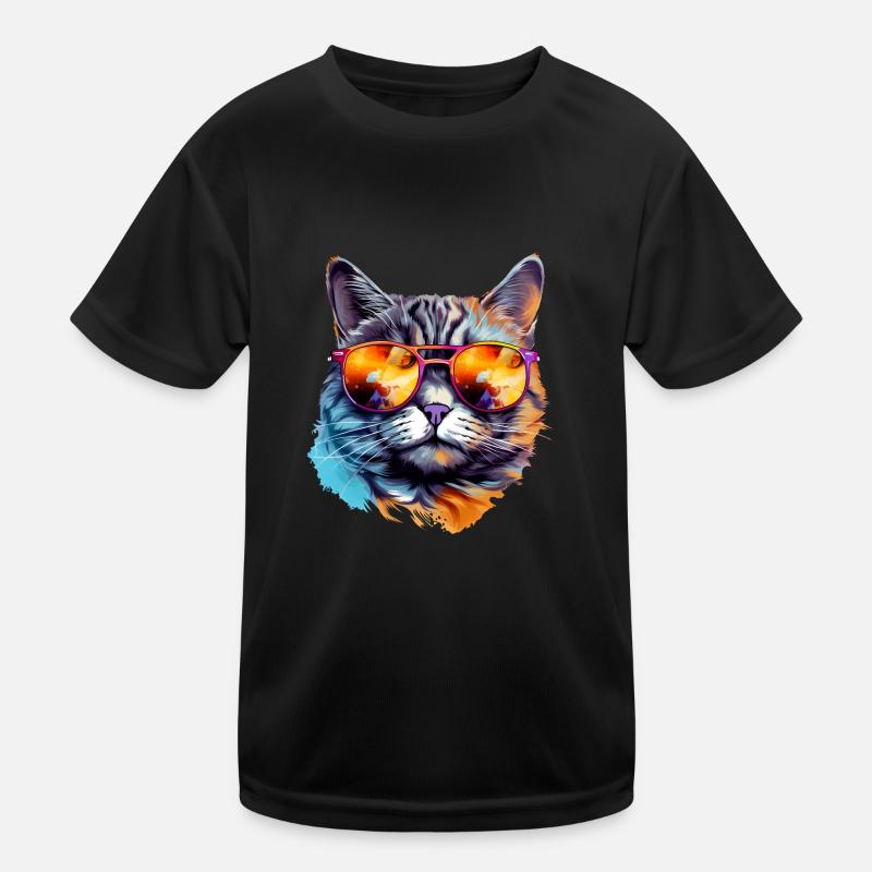 Lunettes de soleil chat T-shirt sport Enfant
