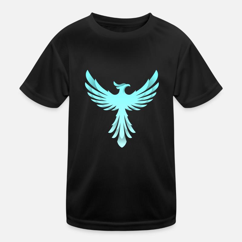 Phoenix Logo - Kinder Funktions-T-Shirt - Schwarz