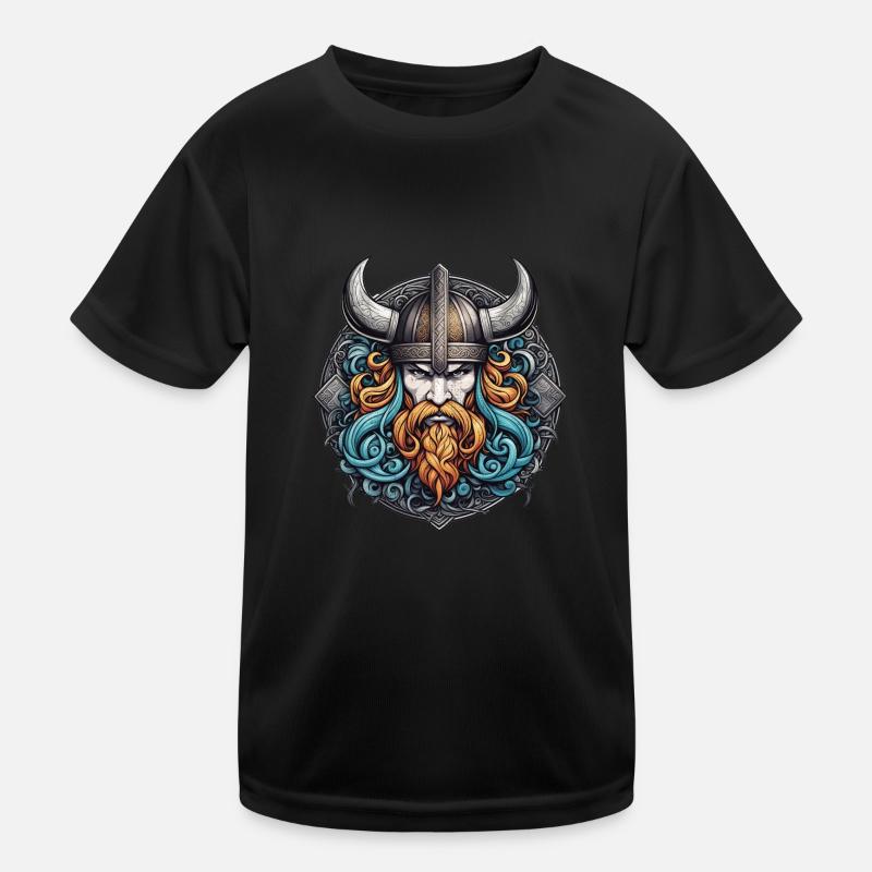 Wikinger Odin Thor Walhalla Kinder Funktions-T-Shirt