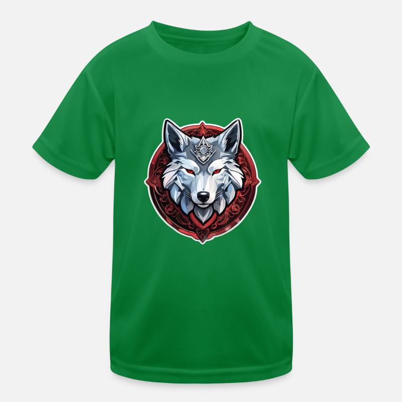 Wolf Tattoo Kinder Funktions-T-Shirt