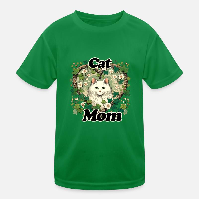 Katzen-Mama Kinder Funktions-T-Shirt