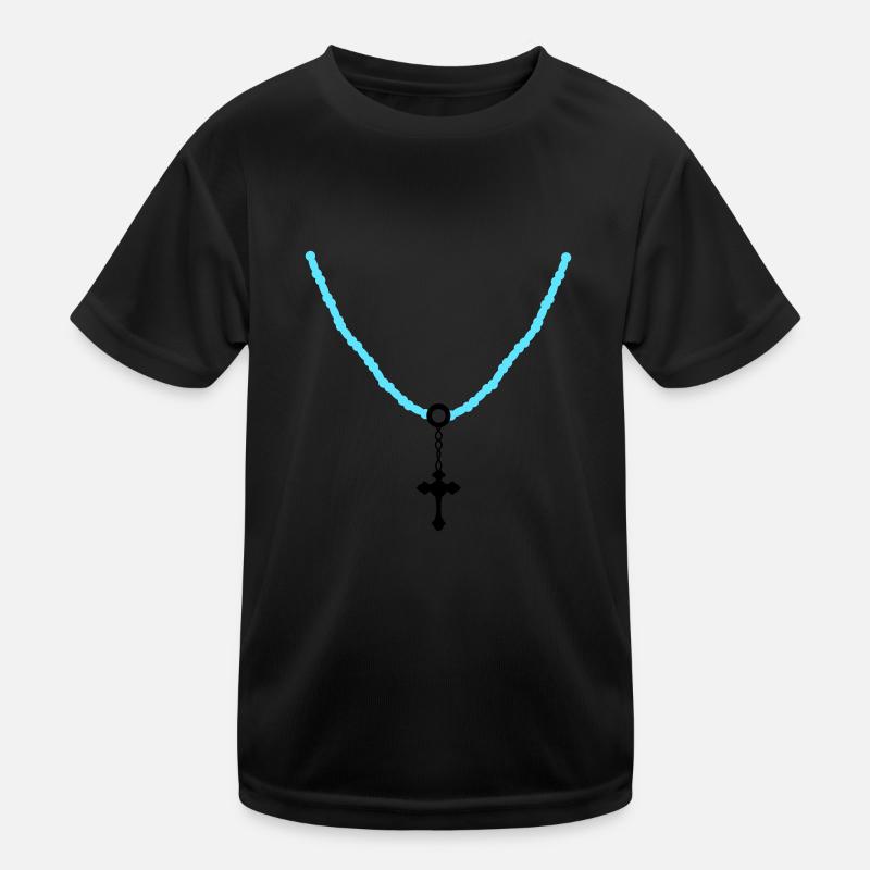 kreuzkette 02 Kinder Funktions-T-Shirt
