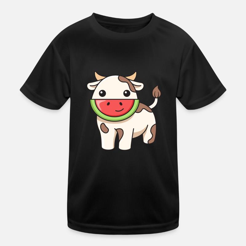 Conception de pastèque de vache pour les amoureux des vaches T-shirt sport Enfant