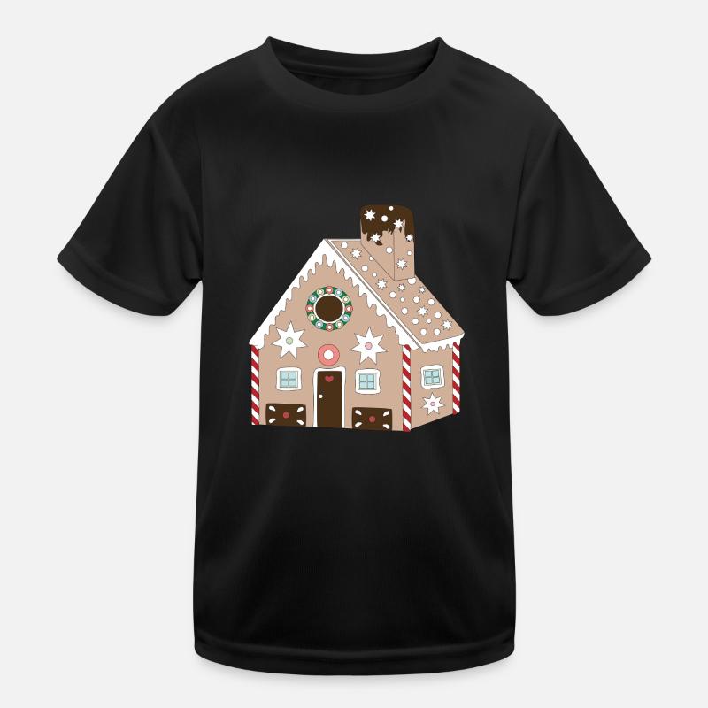Gingerbread house Kids Functional T-Shirt