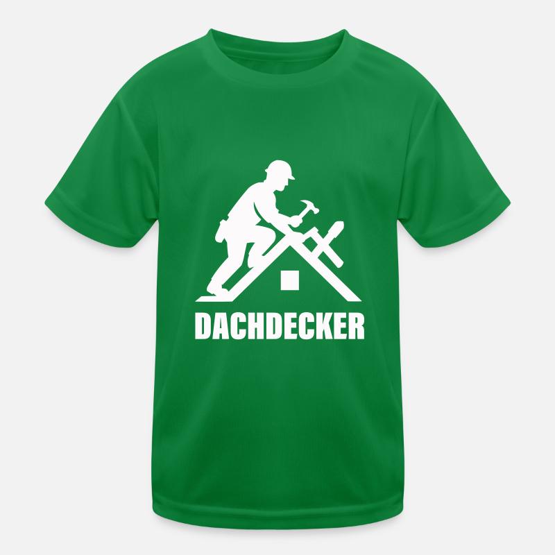 dachdecker Kinder Funktions-T-Shirt