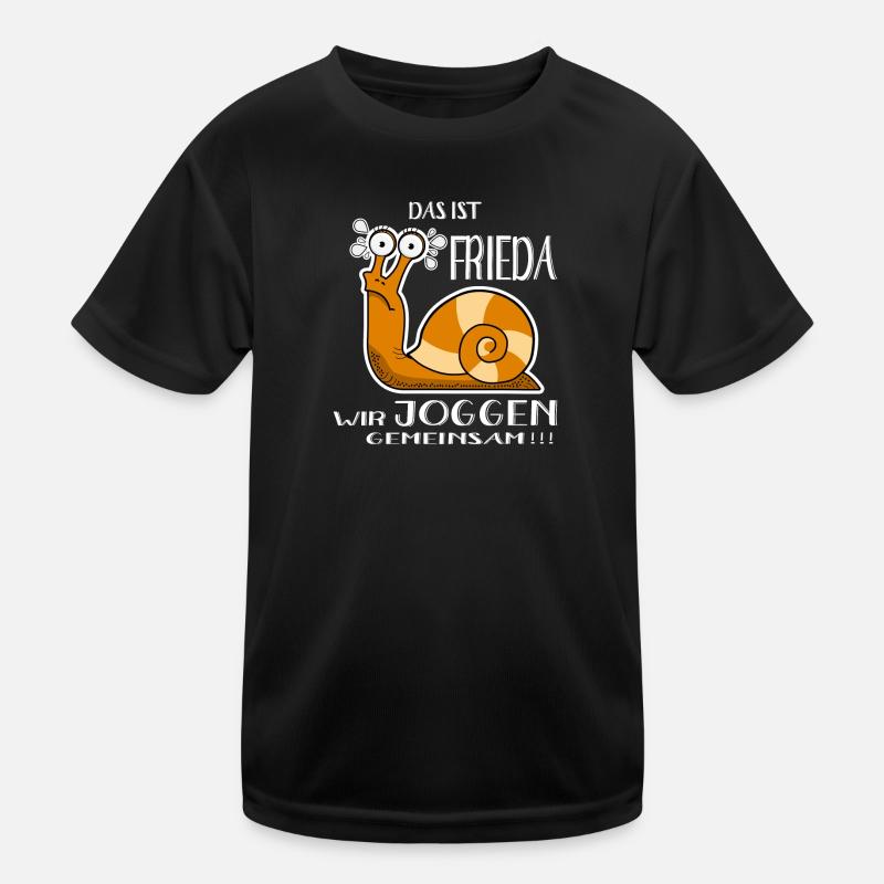 DAS IST FRIEDA WIR JOGGEN GEMEINSAM cooler Spruch Kinder Funktions-T-Shirt
