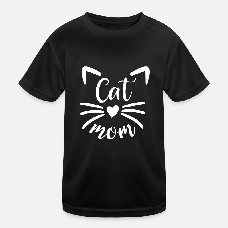 Cat mom T-shirt sport Enfant