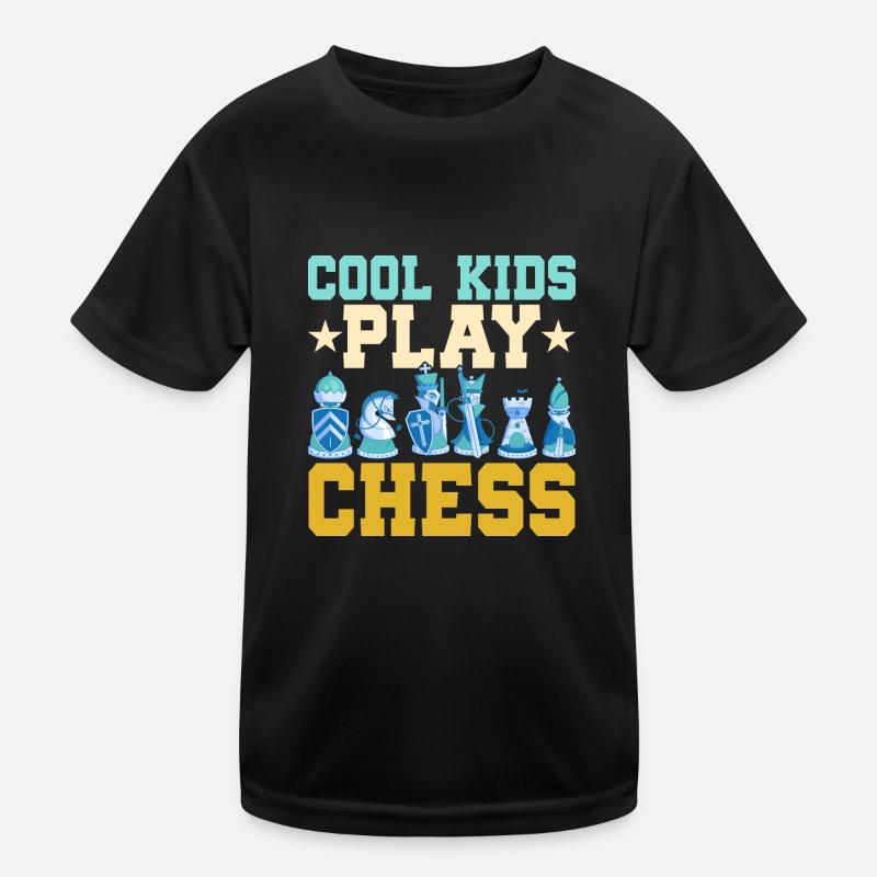 Cool Kids Play Chess Chess Player Chess Board Kinder Funktions-T-Shirt