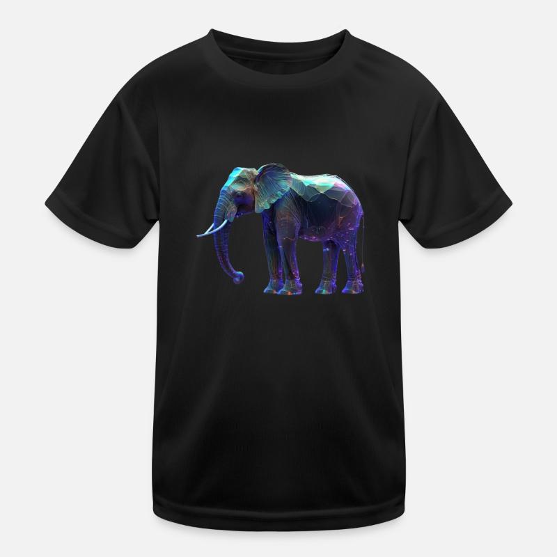 Éléphant irisant I T-shirt sport Enfant