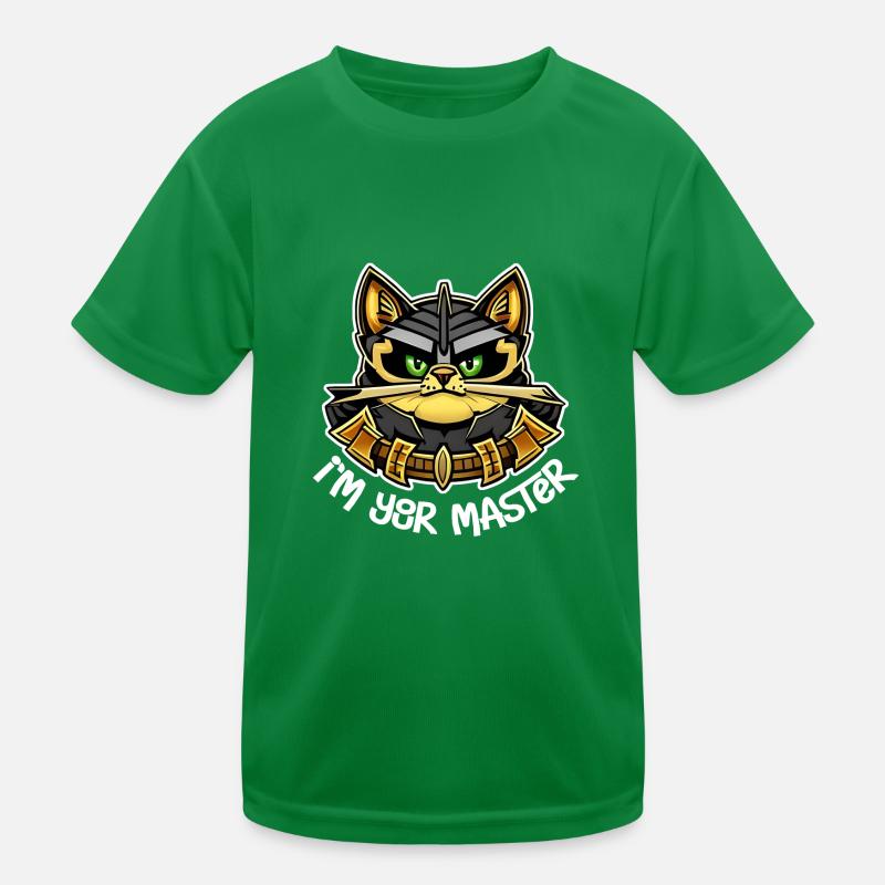 Katze - Ich bin dein Herr Kinder Funktions-T-Shirt