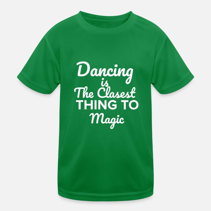 Dancing Dance Music Kids Functional T-Shirt