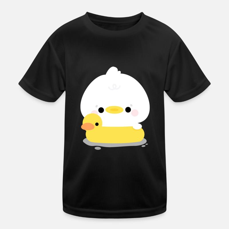 Duck Swimming Kids Functional T-Shirt