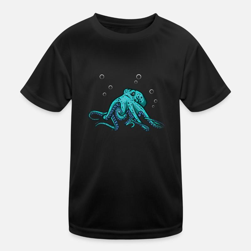 Octopus Octopus Marine Animal Kids Functional T-Shirt