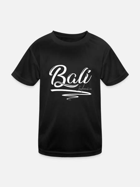 Bali - Indonésie - T-shirt sport Enfant - noir - Devant