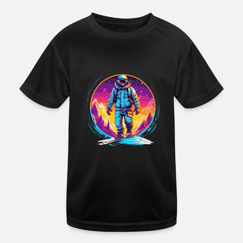 Snowboarden oder Skifahren und dann Après-Ski Kinder Funktions-T-Shirt