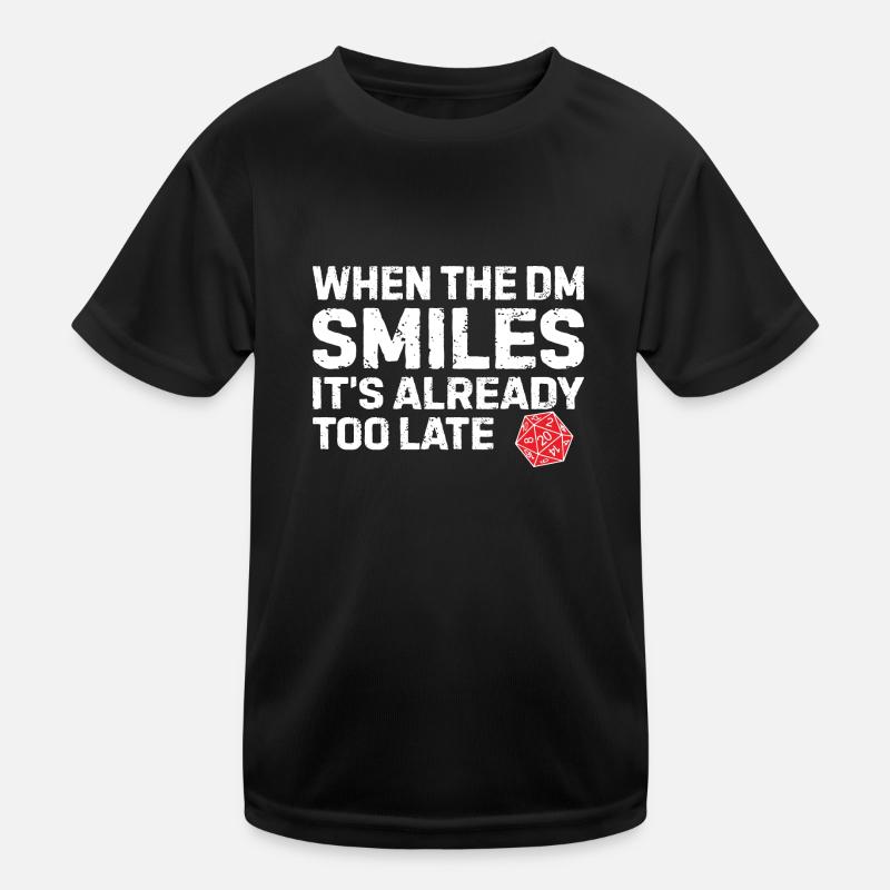 Smiles Nerd RPG Geek Gift T-shirt sport Enfant