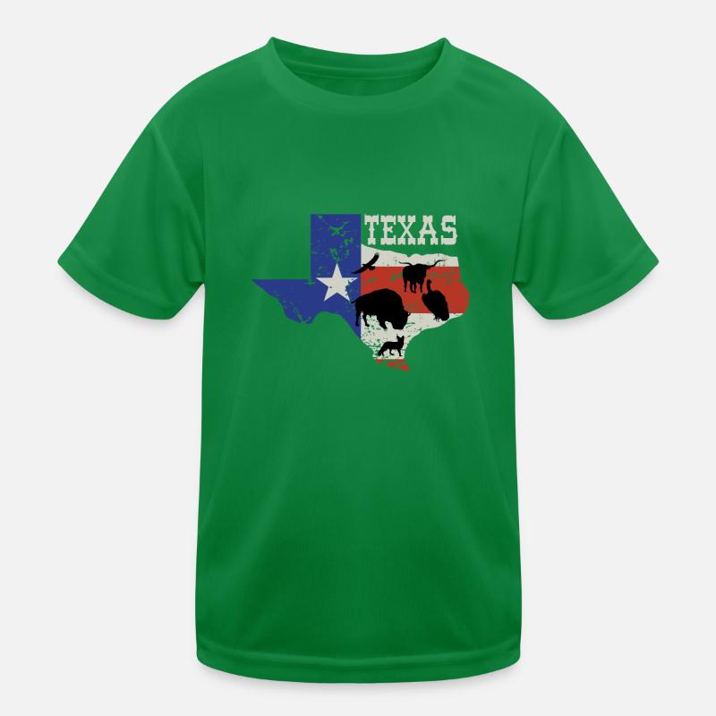 TEXAS Animals Kinder Funktions-T-Shirt