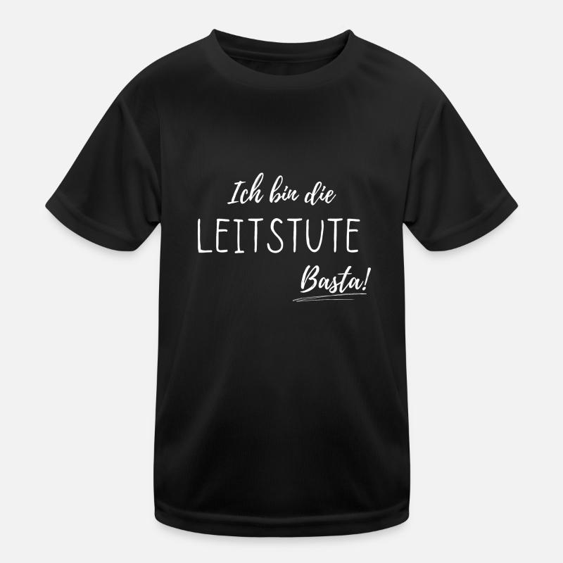 Ich bin die Leitstute Kinder Funktions-T-Shirt