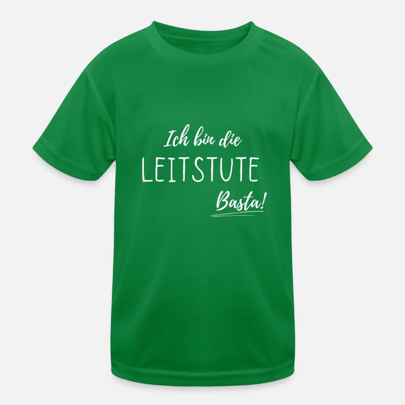 Ich bin die Leitstute Kinder Funktions-T-Shirt