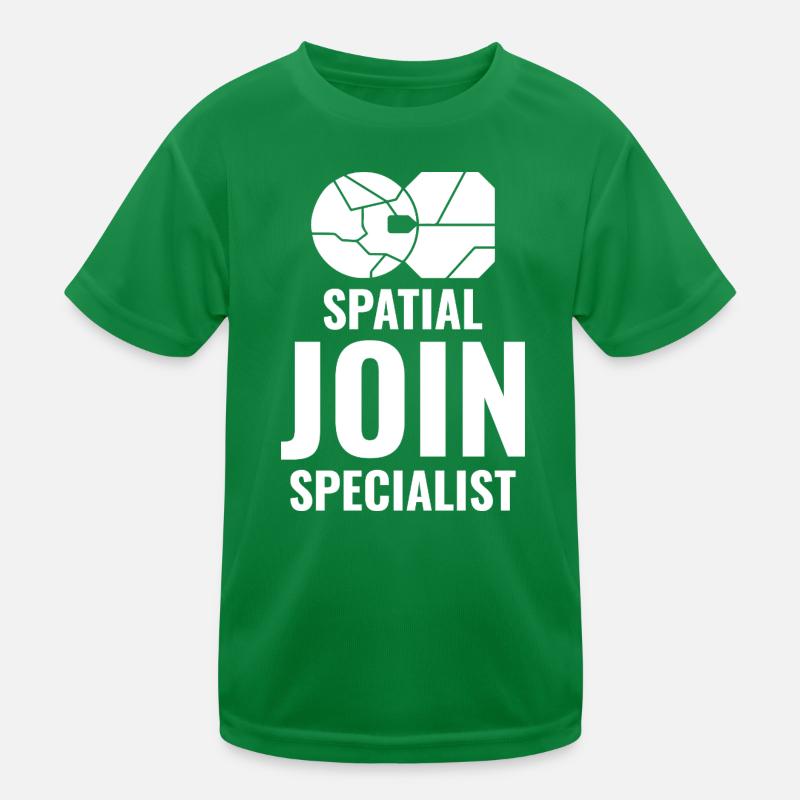 Spatial Join GIS Data Analyst Mapping Expert Kids Functional T-Shirt