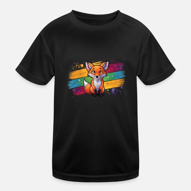 Fuchs - Illustration Kinder Funktions-T-Shirt