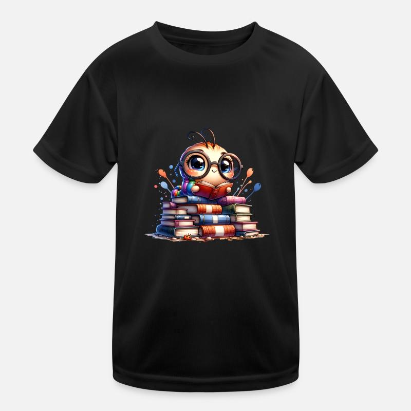 Lesen ist mein Hobby: Niedliche Eule mit Brille Kinder Funktions-T-Shirt