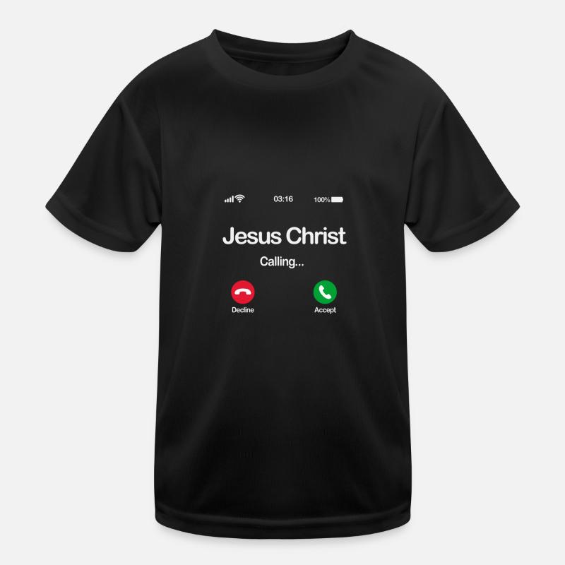 Jesus ruft - Akzeptiert Jesus in eurem Leben Kinder Funktions-T-Shirt