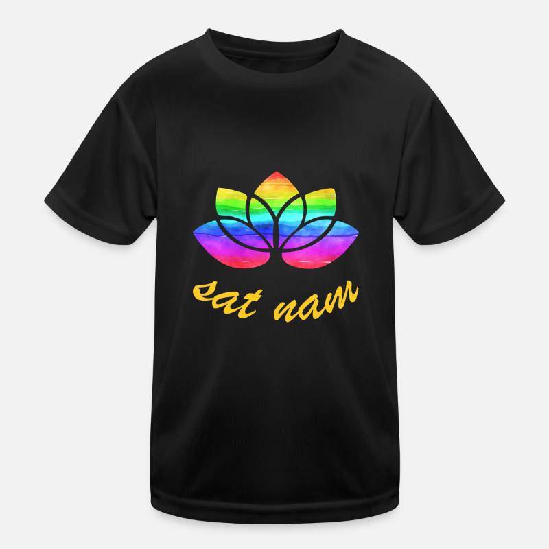 sat nam mit lotus regenbogen Kinder Funktions-T-Shirt