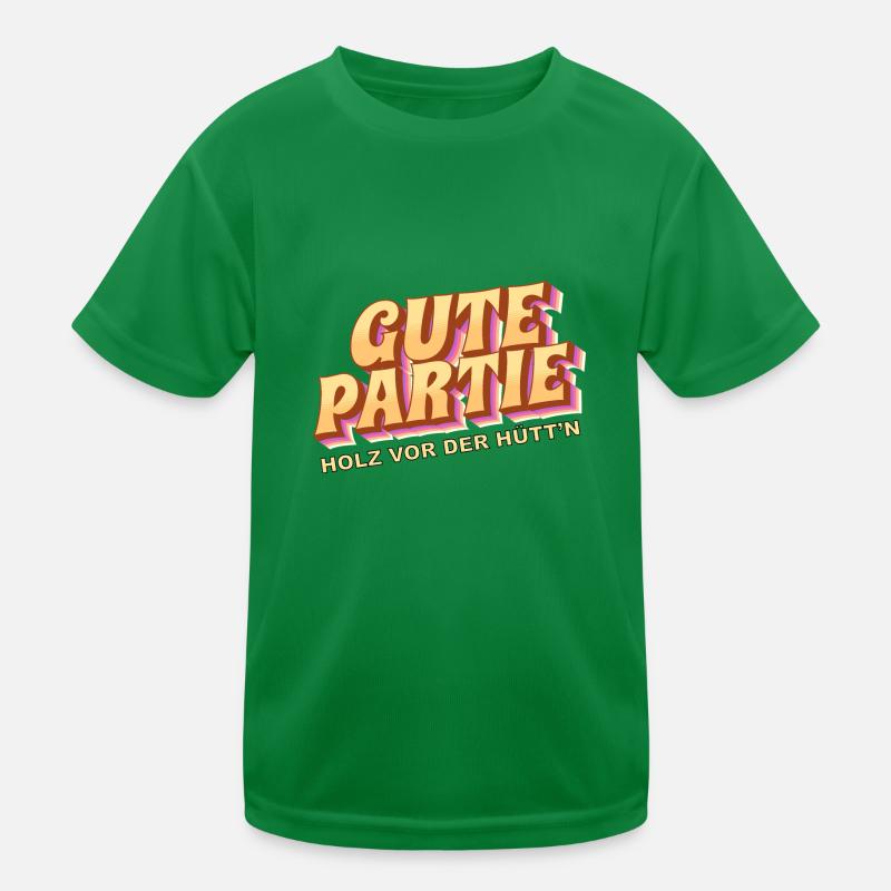 Bon jeu - bois devant la cabane T-shirt sport Enfant