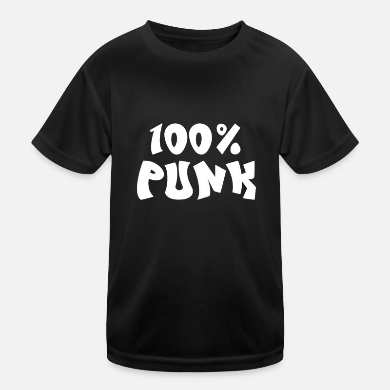 100% Punk Kinder Funktions-T-Shirt