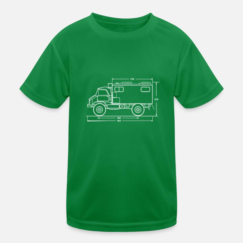 Unimog - Oldtimer - Offroad - Universal Motorgerät Kinder Funktions-T-Shirt