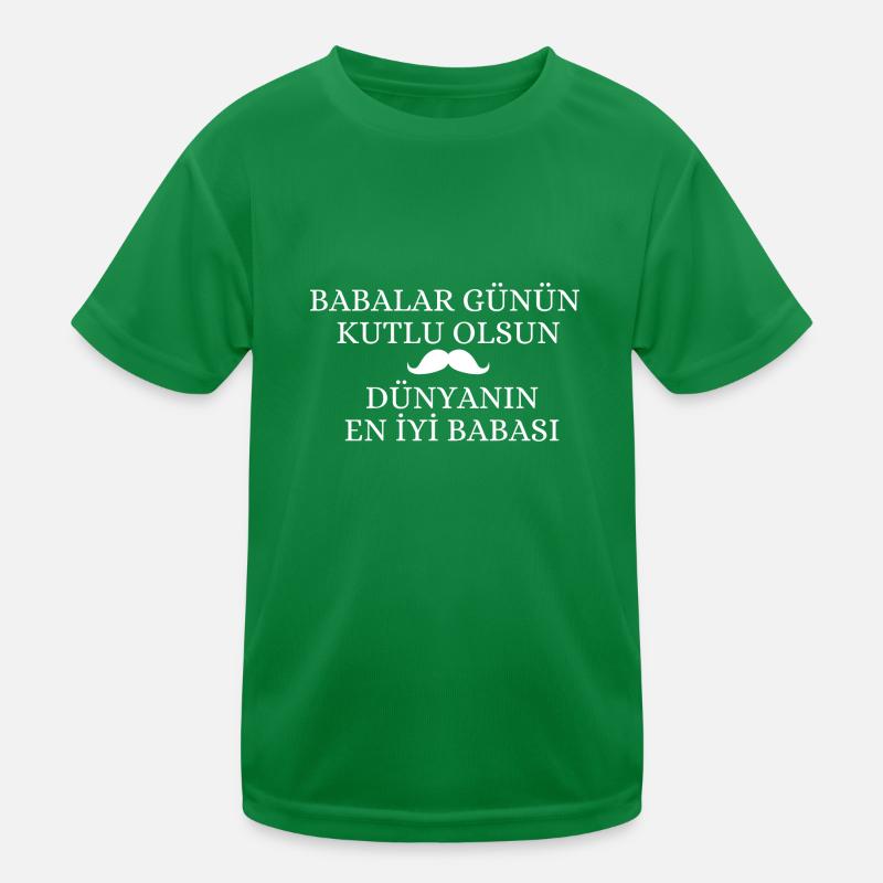 Baba Hediyelik Babalar Günü Hediyesi Geschenkidee Kinder Funktions-T-Shirt
