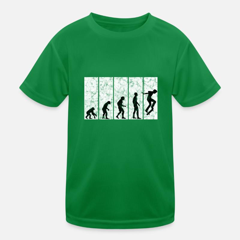Evolution Skateboarder Skateboard Skater Skate T-shirt sport Enfant