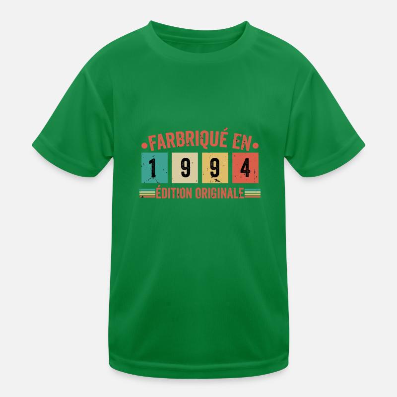 Fabriqué En 1994 édition Originale Cadeau d'annive T-shirt sport Enfant
