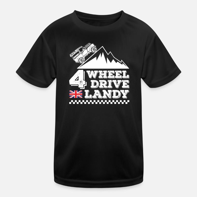 4 Wheel Drive Landy Kids Functional T-Shirt