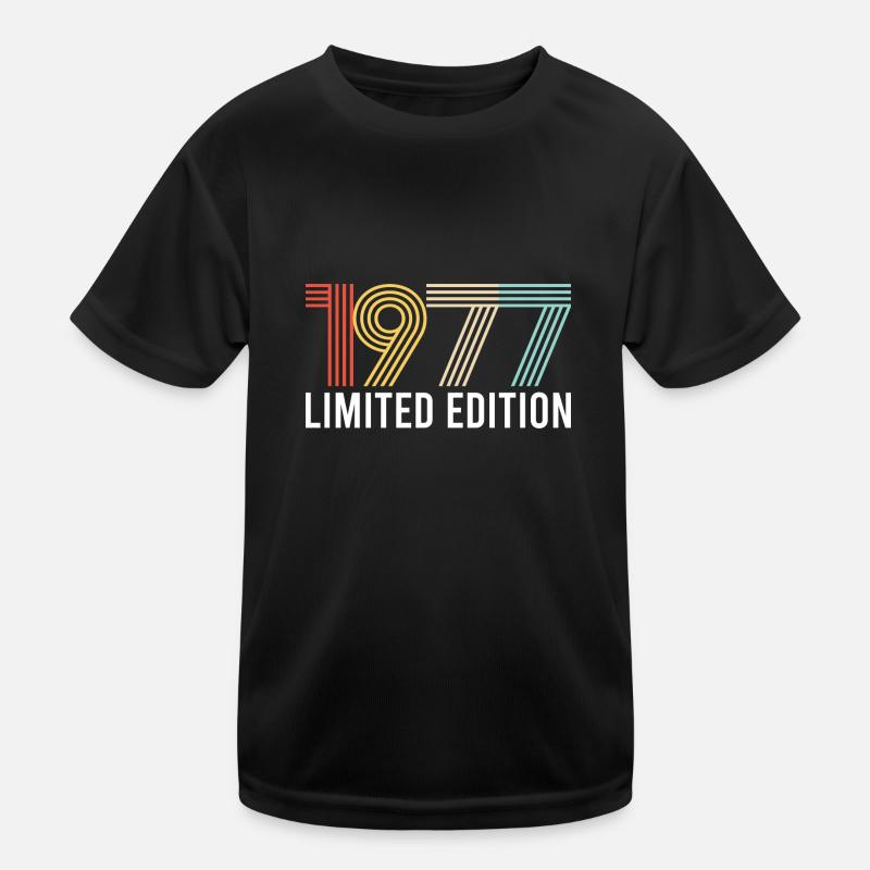 Vintage 1977 Geburtstag Geburtsjahr Retro seashell Kinder Funktions-T-Shirt