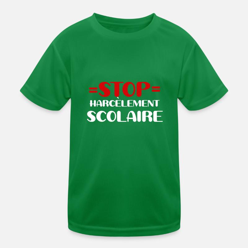 Stoppen Sie Mobbing in der Schule Kinder Funktions-T-Shirt