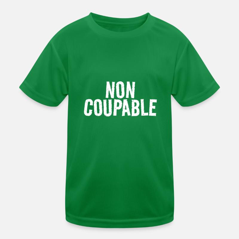 non coupable T-shirt sport Enfant
